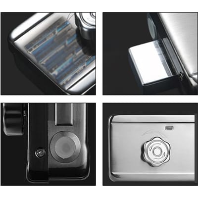 Tuya WiFi Intelligent Deurslot voor Thuis en Appartement, Intelligent Slot 5-in-1 Ontgrendeling via Smartphone zwart