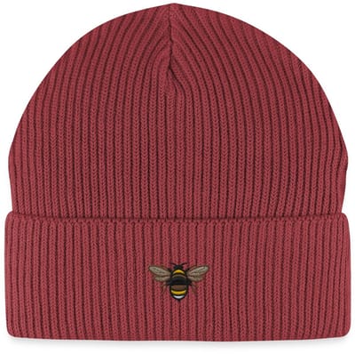 Geborduurde Bij Uniseks Bio Fisherman Beanie