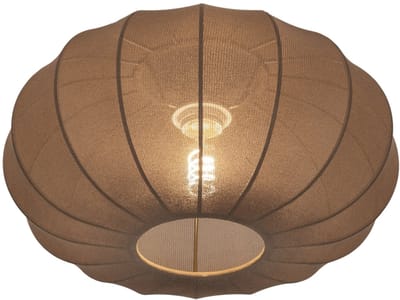 Lumidora Plafondlamp 75602 - Plafonniere - TACK - E27 - Bruin - Textiel - ⌀ 38 cm