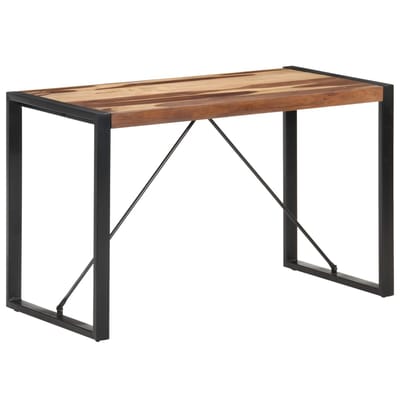 vidaXL - Eettafel - 120x60x75 - cm - massief - hout