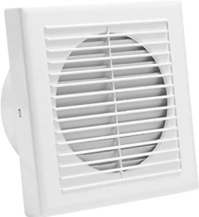 Stille 100 mm Ventilator voor Badkamer, Keuken en Kelder - Wand- en Plafondmontage met Inclusief Schroeven