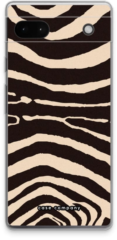 Case Company® - Hoesje geschikt voor Google Pixel 6a hoesje - Arizona Zebra - Soft Cover Telefoonhoesje - Bescherming aan alle Kanten en Schermrand