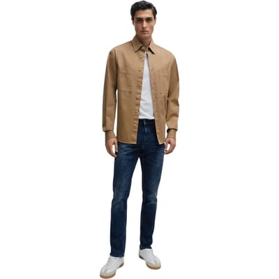 Boss Heren Charleston Denim 5 Pocket Slim Jeans (Navy)
