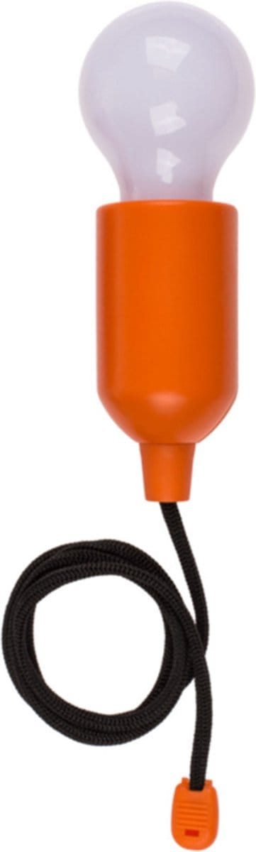 Out of the Bluetreklamp LED licht - kunststof - oranje - 15 cm - met koord van 90 cm