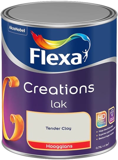 Flexa - Creations Lak Hoogglans - Tender Clay - Mengverf - 750 Ml
