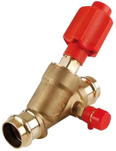 Seppelfricke SPS® Rechte doorlaat kraan met aangevormde persaansluiting voor M- of V- contour, niet-stijgend, met aftap, d15 (DN15), messing Typ 4626.10, tw0022229