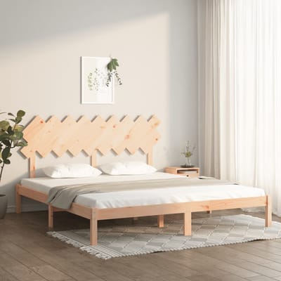 vidaXL - Bedframe - massief - hout - 180x200 - cm