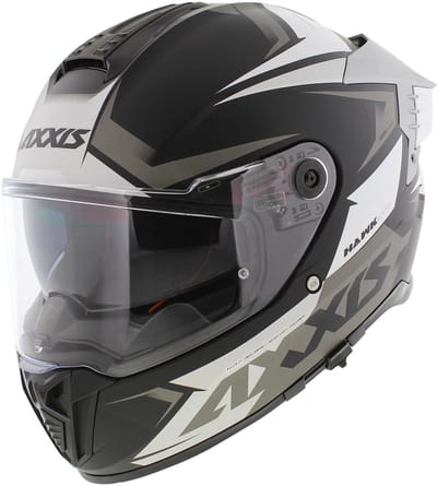 Axxis Hawk SV Evo Integraal helm Ixil mat zwart titanium S - Motorhelm / Brommerhelm