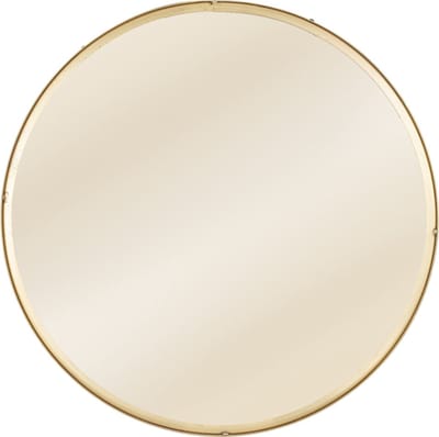 HomeBound by KY | Spiegel rond metaal goud | spiegel