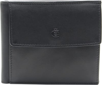 Esquire Portemonnee Logo Pocket Wallet Black Zwart