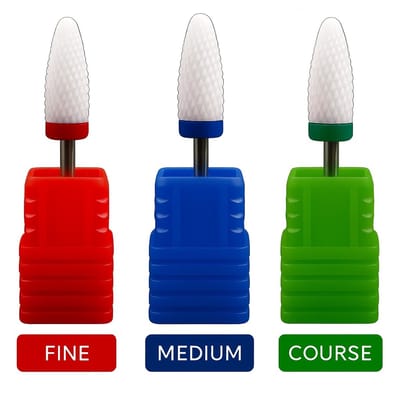 Goodbitz® - Bitjes Nagelfrees - 3 stuks - Flame Bit - Bitjes set - Bitjes nagelfrees - Bitjes nagelfrees Tungsten - Nagelbitjes - Opzetstukken nagelfrees