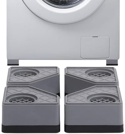 4 Pack Antivibratie Voeten voor Wasmachines - Geluiddempende en Schokabsorberende Matten voor Stabiliteit