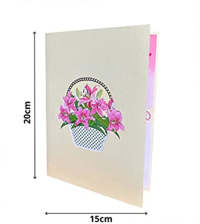 3D Pop Up Verjaardagskaart - Perfect voor Moederdag, Beterschap en Bedankjes