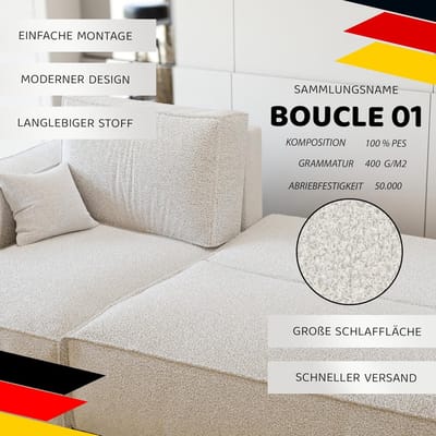 Luxe Hoekbank met Slaapfunctie en - 244x145 cm - Novihome