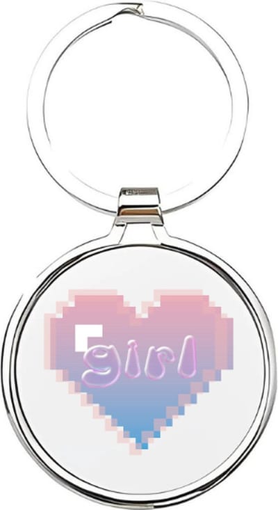 Akyol - girls Sleutelhanger - Liefde - meiden - meid - vrouw - meisjes - vriendin - vriendinnetje - roze - sleutelhanger voor meiden - 4 x 7,5 CM