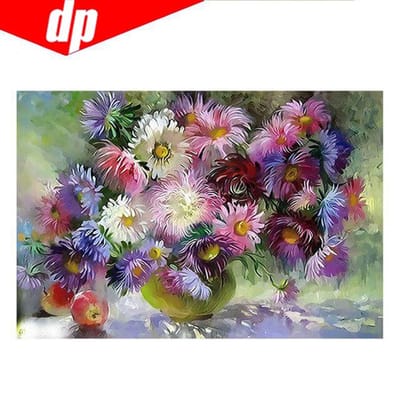 5D DIY diamant schilderij kruissteek bloemen Ikebana diamant borduurwerk foto volledige ronde diamant 20X30 black