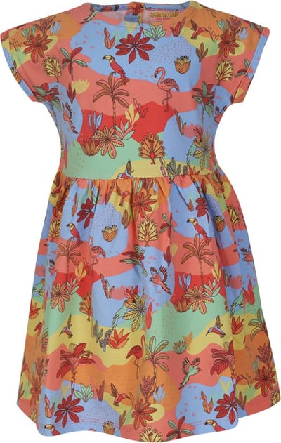 SOMEONE MORGANA-SG-51-A Meisjes Jurk - LIGHT CORAL - Maat 122