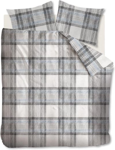 Riviera Maison Blake University dekbedovertrek - Eenpersoons - 140x200/220 - Blauw Grijs