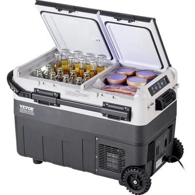 Réfrigérateur Congélateur Portable pour Voiture à Compresseur 40 L Double Zone pour Voiture Maison