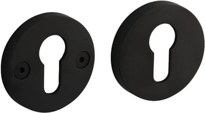 Intersteel Cilinderrozetten Shiraat Grand&Johnson éénzijdig verdekt ø55x8mm PVD zwart