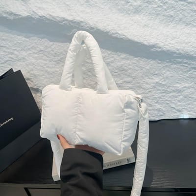 Sac fourre-tout à bandoulière en coton, sac à bandoulière polyvalent, léger et doux, haut de gamme gray