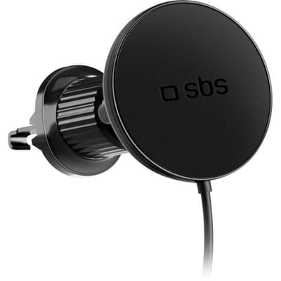 sbs mobile Telefoonhouder voor in de auto 360° draaibaar, Magneetbevestiging, Met inductielader, Met laadfunctie Bevestigingswijze (auto):