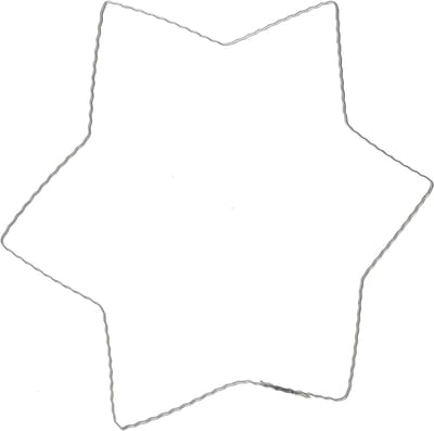 Draadster golfring draadsterren voor kransen 30cm 10 st