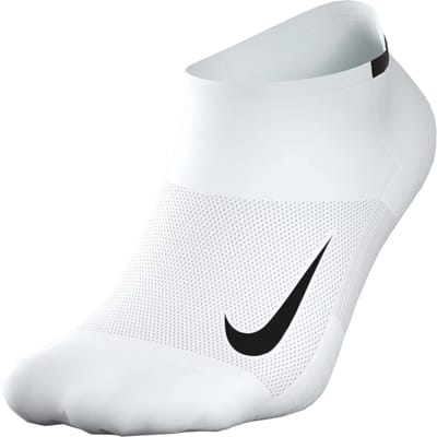 Nike Multiplier Running No-Show Hardloopsokken Verpakking 2 Stuks-Wit,Zwart