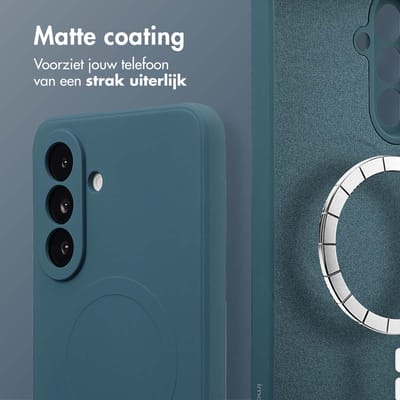 imoshion Hoesje - Geschikt voor Samsung Galaxy A56 (5G) - Color Backcover met Magnetische Ring - Donkerblauw