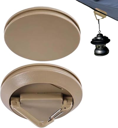 VHV-Magneethaak - Sterke magneethaken - Magneetclips - Heavy Duty - Krachtig - Voor cruise, tent en kamperen - Buitengebruik - 7*7*3.1cm - Khaki