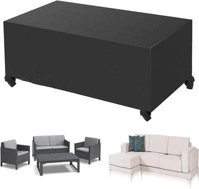 Tuinbank Beschermhoes - Hoes Bank Terrasmeubelbeschermer - Meubels Beschermen - Waterdicht Oxford Stof - 130x70x75 cm - Zwart
