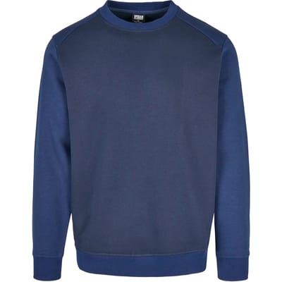 Urban Classics - 2-Tone Raglan Sweater/trui - M - Blauw