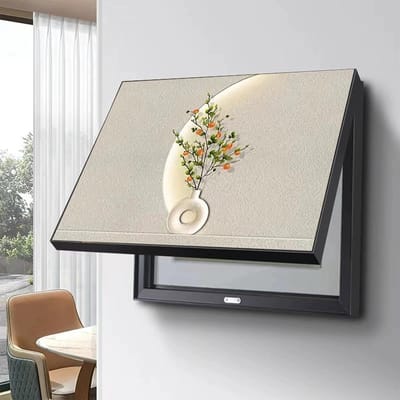 Zekeringkast Afdekking - Meterkast Schild Paneel Cover - Wand Decoratie - Verborgen Functionaliteit - Niet Gespecificeerd - Zwart