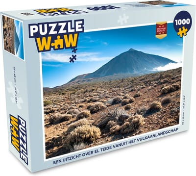 Puzzel Een uitzicht over El Teide vanuit het vulkaanlandschap - Legpuzzel - Puzzel 1000 stukjes volwassenen