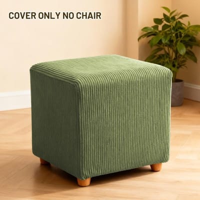 Zachte Vierkante Poef Krukhoes Rechthoekige Voetensteun Voetenbank Beschermer Elastische Bank Voetensteun Hoes Poef Hoes Woondecoratie