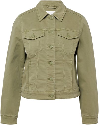 Dames elastische denimjas met omgeslagen kraag en borstzak s.Oliver