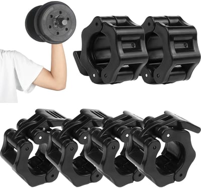 MTTproducts- Dumbbell Clasp 30 mm - Set van 6 - Snelle Ontgrendeling - Schokbestendig - Hoogwaardige ABS - Veilig Gewicht Wisselen - Gewichtsklem