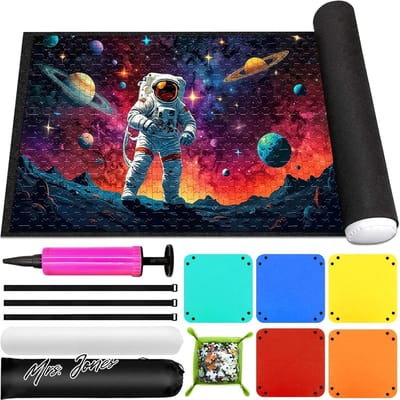 Mrs. Jones Storage Mat - Puzzle Roll Mat for 1000 1500 2000 3000 Puzzle Pieces - Portable Puzzle Mat for Puzzles on . .
