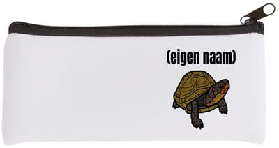 Akyol - schildpad met eigen naam Etui - Schildpad - schildpad liefhebbers - iemand die houdt van schildpadden - verjaardag - cadeau - kado - geschenk - 20 bij 9 cm