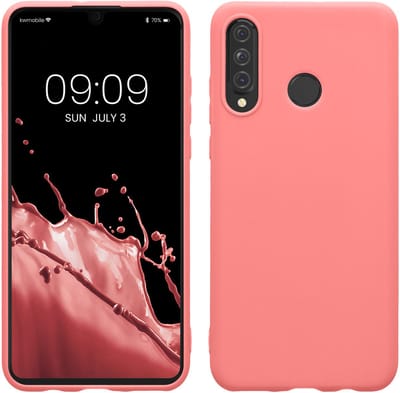 kwmobile telefoonhoesje geschikt voor Huawei P30 Lite - Hoesje voor smartphone - Back cover in Pastelkleurig koraal
