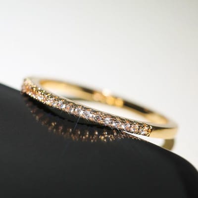 Huitan Nieuwe Minimalistische Dunne Ringen voor Vrouwen Bruiloft Briljante Zirkonia Hoge Kwaliteit Veelzijdige Dames Vingerring Sieraden 9