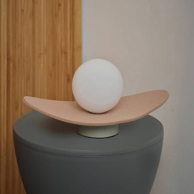 OSRAM DECOR Pearl Tafellamp G9 Beige, Tafellamp gemaakt van vilt, Glas en Metaal geschikt als bedlamp