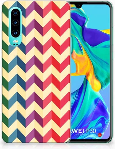 Huawei P30 TPU bumper Zigzag Multi Color