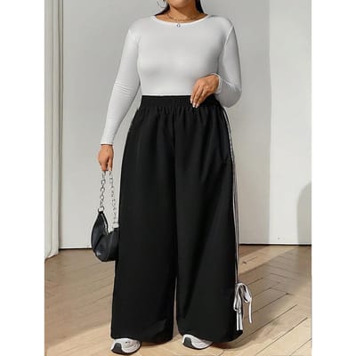 Casual broek met luipaardprint voor dames Nieuwe losse rechte retro wijde pijpen XL gray
