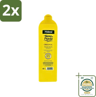 Heno De Pravia - Douchegel - Original Geur - 750 ml - Voordeelverpakking - 2 stuks - Heno de Pravia - Original geur