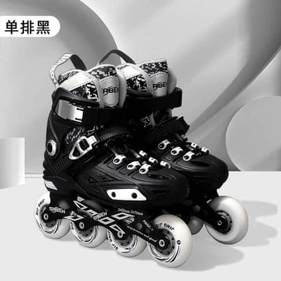 Patins à roulettes Patins à roulettes professionnels pour enfants et femmes Débutants Ajustables Patins pour adultes à une rangée L size 38-41