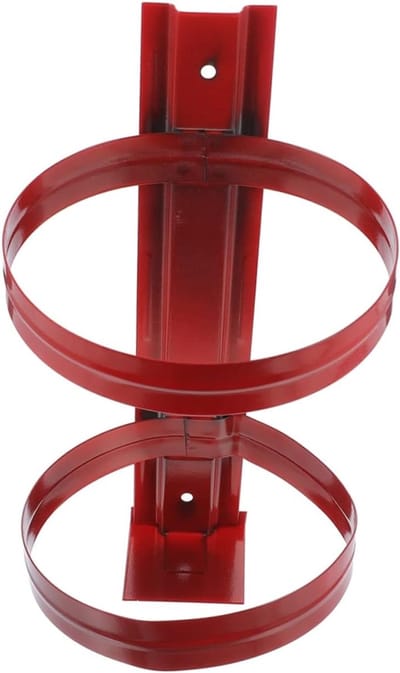 Brandblusser Beugel - Brandblusser Houder - Veiligheid Thuis - Stevig Ijzeren Frame - 29.5X15.5CM - Rood