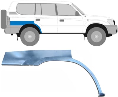 Reparatiepaneel achterspatbord voor Toyota Land Cruiser J90 1996-2002 / Rechts