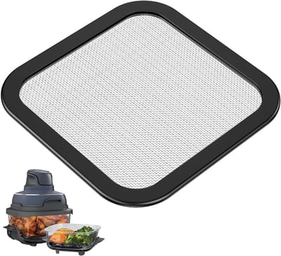 SnelShoppen - Splash Guard voor Air Fryer - Silicone + RVS + Sterke Magneten - Vaatwasserbestendig - Geschikt voor Ninja FN101EU - Herbruikbaar - Keuk