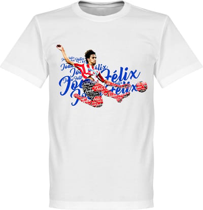 Joao Felix Script T-Shirt - Wit - XS